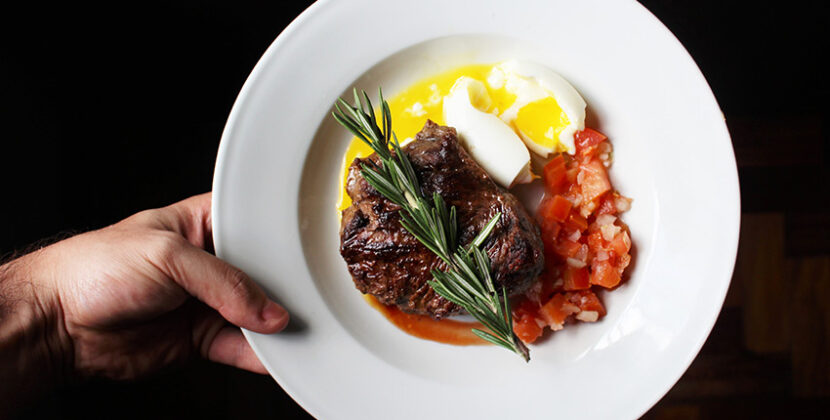 One of The Best Pan-Seared Strip Steak with hidden veg sauce